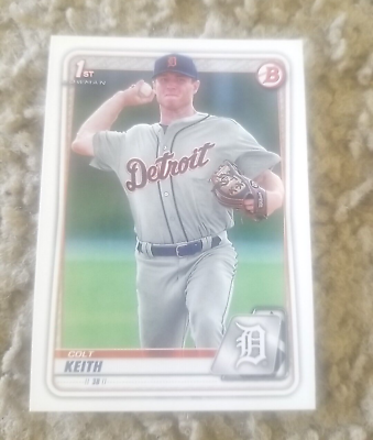 #ad COLT KEITH 2020 BOWMAN DRAFT CARD #BD 54 DETROIT TIGERS FIRST PROSPECT BASE