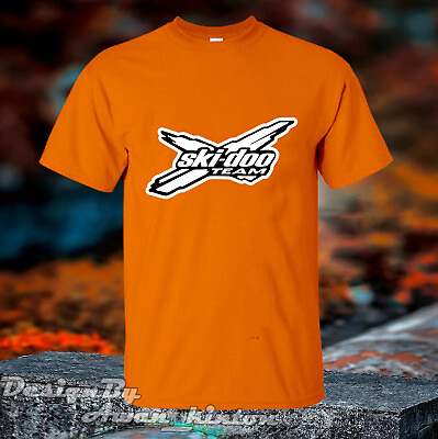 #ad Shirt Tshirt Unisex Orange Color Usa Size Ski Doo Logo Short Sleeve