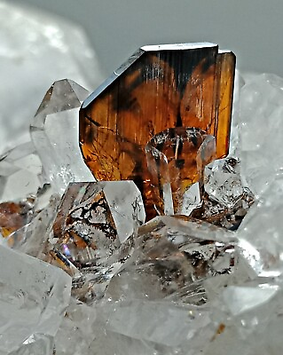 #ad 315 CT Unique Brookite Crystals on Quartz Crystals Cluster @ Baluchistan PK