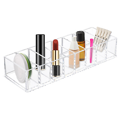 Clear Cosmetic Storage Organizer 8 Comportments Easily Organize Your Cosmetics $6.00