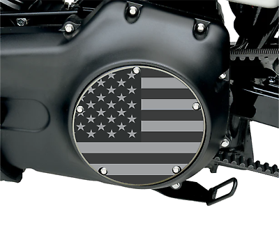 #ad Black amp; Grey American Flag Twin Cam Harley Davidson Derby Cover. Twin Cam Motors