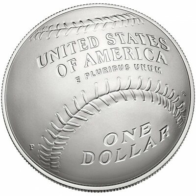 #ad 2014 Hall Of Fame Silver Dollar Gem BU