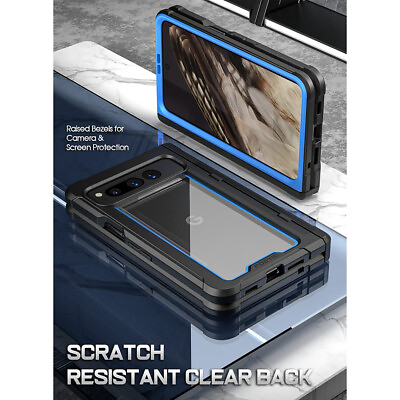 #ad For Google Pixel Fold Case Shockproof Rugged Hybrid Back Protector Cover Blue