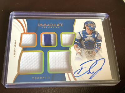#ad 2019 PANINI IMMACULATE COLLECTION DANNY JANSEN 5 RELICS AUTO 30 49 BLUE JAYS