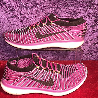 #ad Nike Free RN Flyknit Running Shoes Hyper Violet Women’s 8.5 Sneakers 834585 500