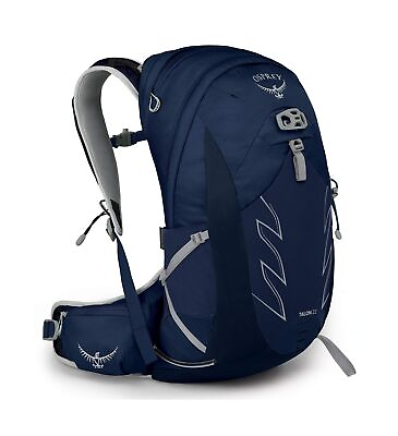 #ad Osprey Talon 22L Men#x27;s Hiking Backpack with Hipbelt Ceramic Blue L XL
