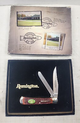 #ad Remington Bullet Pocket Knife Trapper lockback First Production Run Madison NC