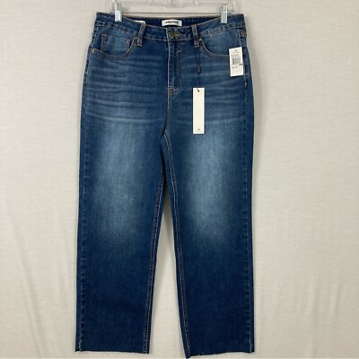 #ad New Vigoss Medium Wash Crop Straight Jeans size 30