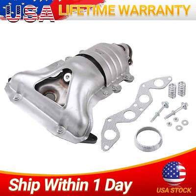 #ad Catalytic Converter Exhaust Manifold for Honda Civic DX LX CX 1.7L 2001 2005