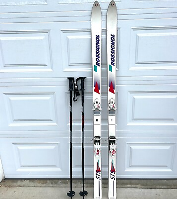 #ad Rossignol Skis 175cm Made in Spain amp; TYROLIA 480 Bindings amp; REFLEX 117cm Poles