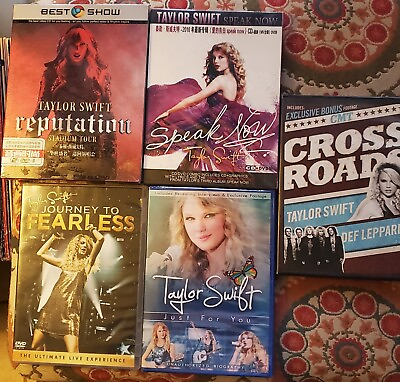 #ad 🔥 Super RARE Brand NEW Ultimate Taylor Swift fan pack DVD#x27;s Concerts 🔥 CD
