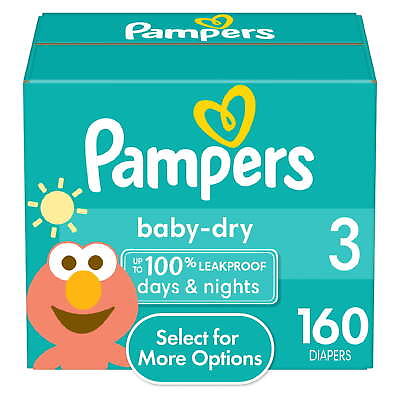 #ad Baby Dry Diapers Size 3 160 Count Select for More Options