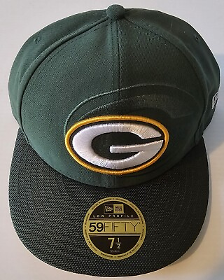 #ad Green Bay Packers NFL New Era 59Fifty Fitted Hat Men Size 7 1 2 Green NEW w Tags
