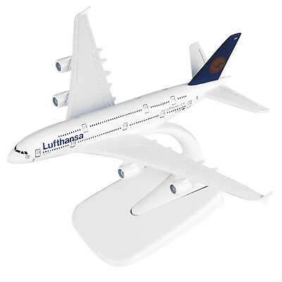 #ad A380 German Lufthansa Airbus Civil Airliner Model 1:400 Aircraft Airplane Model
