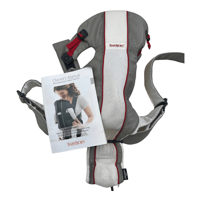 #ad BABYBIORN BABY CARRIER Original jersey Light Grey White 0 1 year Dual Facing