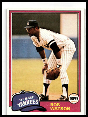 #ad 1981 Topps #690 Bob Watson New York Yankees Vintage