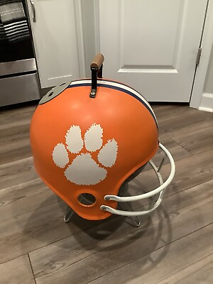 #ad Vintage Clemson Football Helmet Tailgate Small Charcoal Grill Never Used