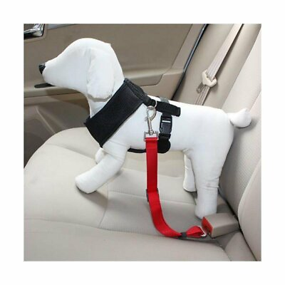 #ad Pet Seat Belt Dog Safety Restraint Adjustable Clip Car Auto Travel Vehicle Safe