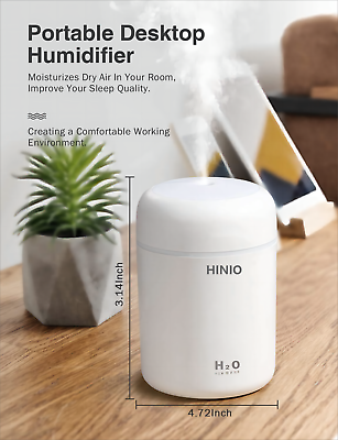 #ad Portable Mini Humidifier Colorful Cool Mist USB Powered. Perfect for Bedroom