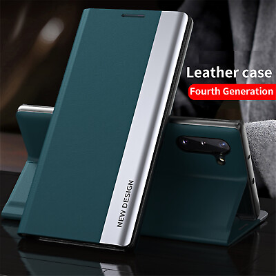 #ad Leather Case Magnetic Folio Stand Cover For Samsung Galaxy S23 Ultra S22 S21 S20