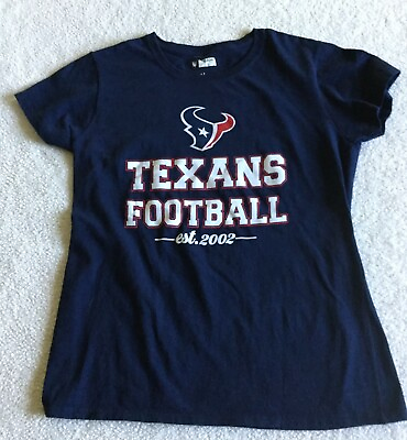 #ad NFL Team Apparel Houston Texans Women Medium T Shirt Blue