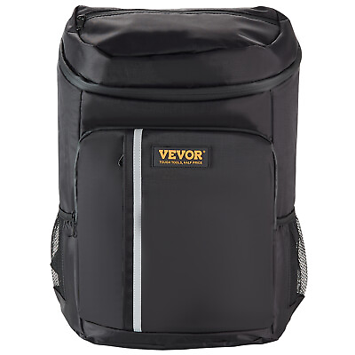 #ad VEVOR Cooler Backpack 28 Cans Leakproof amp; Waterproof Insulated Backpack Black