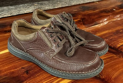 #ad Men’s Dunham by New Balance Walking Shoes Brown Leather Lace Up Oxford 8.5D