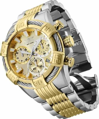#ad Invicta 25864 51mm Gold Silver Stainless Steel Case Gold Silver Stainless Steel
