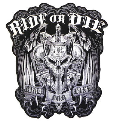 #ad RIDE BIKER FOR LIFE MOTORCYCLE PATCH P5180 jacket iron