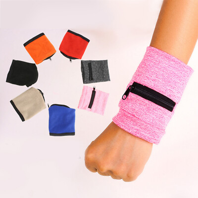 #ad Pouch Wrist Wallet Zipper Bag Wrist Band Wrist Strap Travel Cycling Bag Bracelet