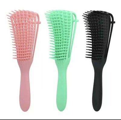 #ad Detangling Brush Comb for Curly Attachment Detangler Select Color