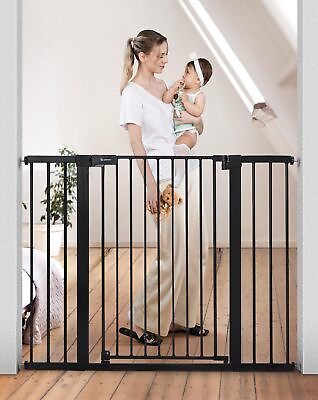 #ad 36quot; Extra Tall Baby Gate for Stairs Doorways Fits Openings 29.5quot; to 48.8quot; Wi...