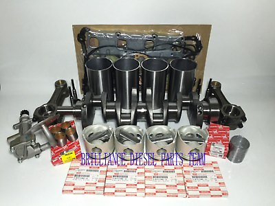 #ad ISUZU 4JB1 Non Turbo Engine Rebuild KitCrankshaftConRodOil Pump Botcat Loader