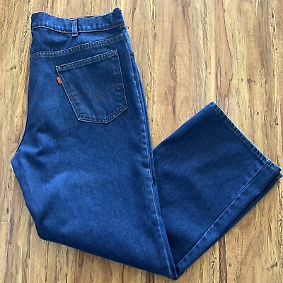 #ad Vintage Levis 505 Orange Tab Jeans Mens 40x30 Blue Regular Straight Fit USA