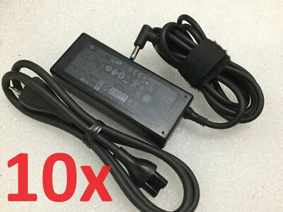 #ad Lot of 10 HP 65W Blue tip AC Adapter PPP009C 710412 001 714657 001 4.5mm