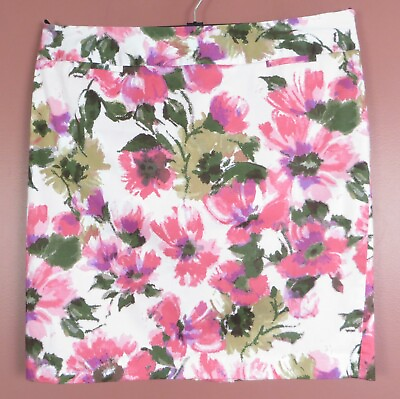 #ad SK18197 EVAN PICONE Women Stretch Cotton Pencil Skirt Pocket Multicolo Floral 16