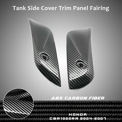 #ad For HONDA CBR1000RR 04 07 New Carbon Panel Tank Side Cover Trim Panel Fairings