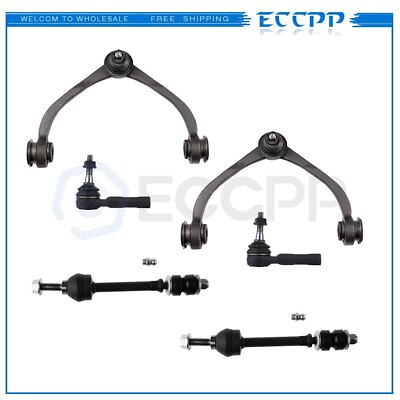 #ad Fits Dodge Dakota 2WD 4WD 6Pcs Front Upper Control Arms Sway Bars Outer Tie Rods