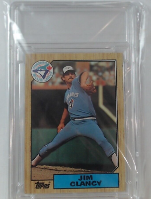 #ad Topps 1987 122 Jim Clancy Blue Jays Baseball Card Slab NM MT