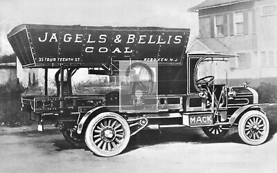 #ad Jagels amp; Bellis Coal Mack Truck Hoboken New Jersey NJ Reprint Postcard