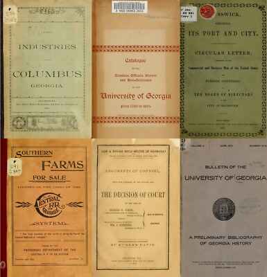 #ad 174 Old Rare Books on Georgia History Genealogy Ancestry Family Records on DVD