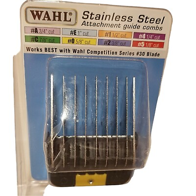 #ad WAHL Stainless Steel Attachment Guide Combs 5 8quot; 16 mm 3375 100