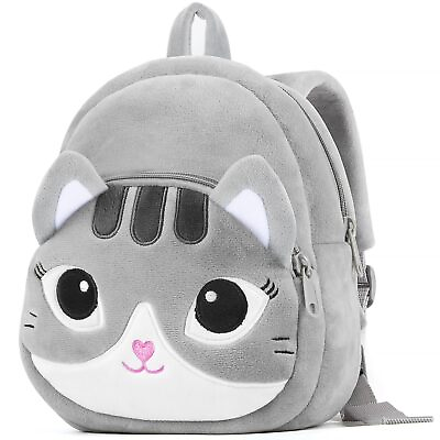 #ad Toddler Backpack Plush Cat Backpack for Kids Soft Mini Backpack for Girls Ani...