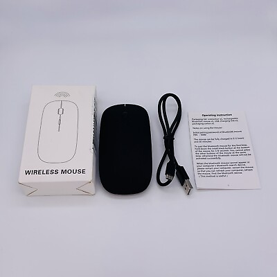 #ad Bluetooth Mouse 4.0 Rechargeable Wireless for Windows Mac OS amp; Android Open Box