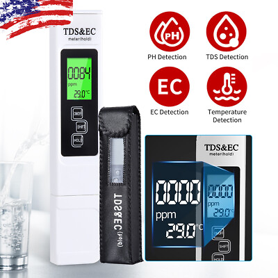 #ad TDS Meter Digital Tester Water Quality Testing Kits for Drinking Water 0 9990ppm