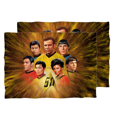 #ad Star Trek TOS quot;50th Crewquot; Dye Sublimation Printed Pillow Case