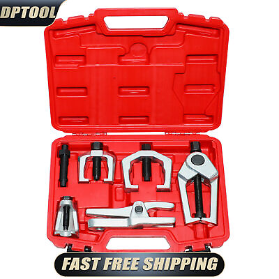 #ad 6pcs Front End Service Kit Pitman Arm Puller Ball Joint Tie Rod Removal Tool Kit