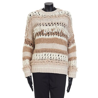 #ad BRUNELLO CUCINELLI 6500$ Sequined Cashmere Sweater Opera Knit Textured