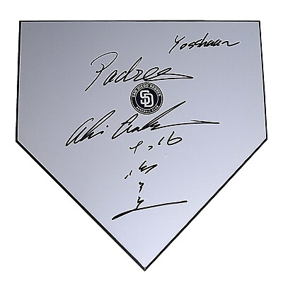 #ad Akinori Otsuka San Diego Padres Signed Baseball Home Plate Proof Authentic SD